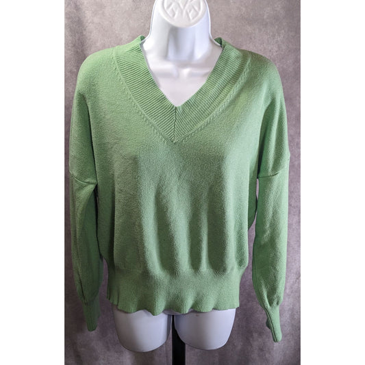 Philosophy Republic Clothing Mint Green Knit V-Neck Sweater XL Womens