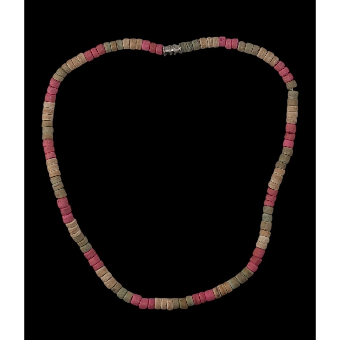 Pastel Heishi Beaded Choker Necklace Pink Green Neutral Beach Boho Surfer