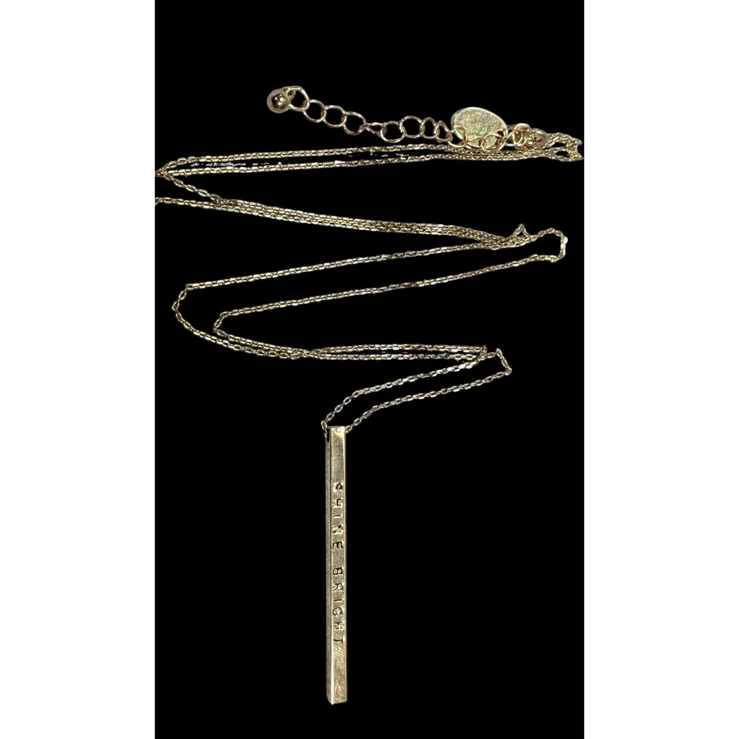 Charming Charlie Minimalist Shine Bright Pillar Necklace