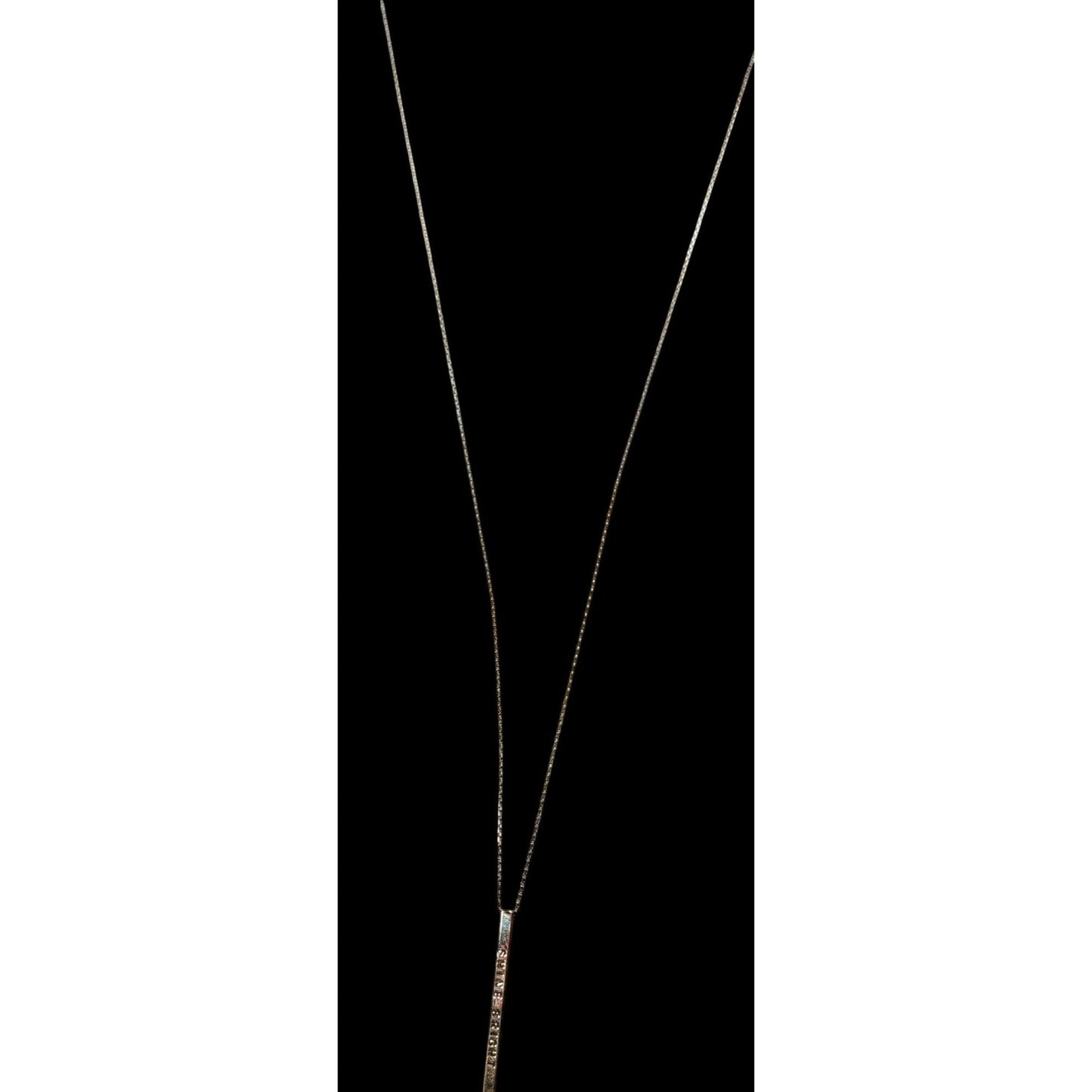 Charming Charlie Minimalist Shine Bright Pillar Necklace