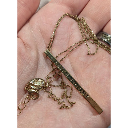 Charming Charlie Minimalist Shine Bright Pillar Necklace