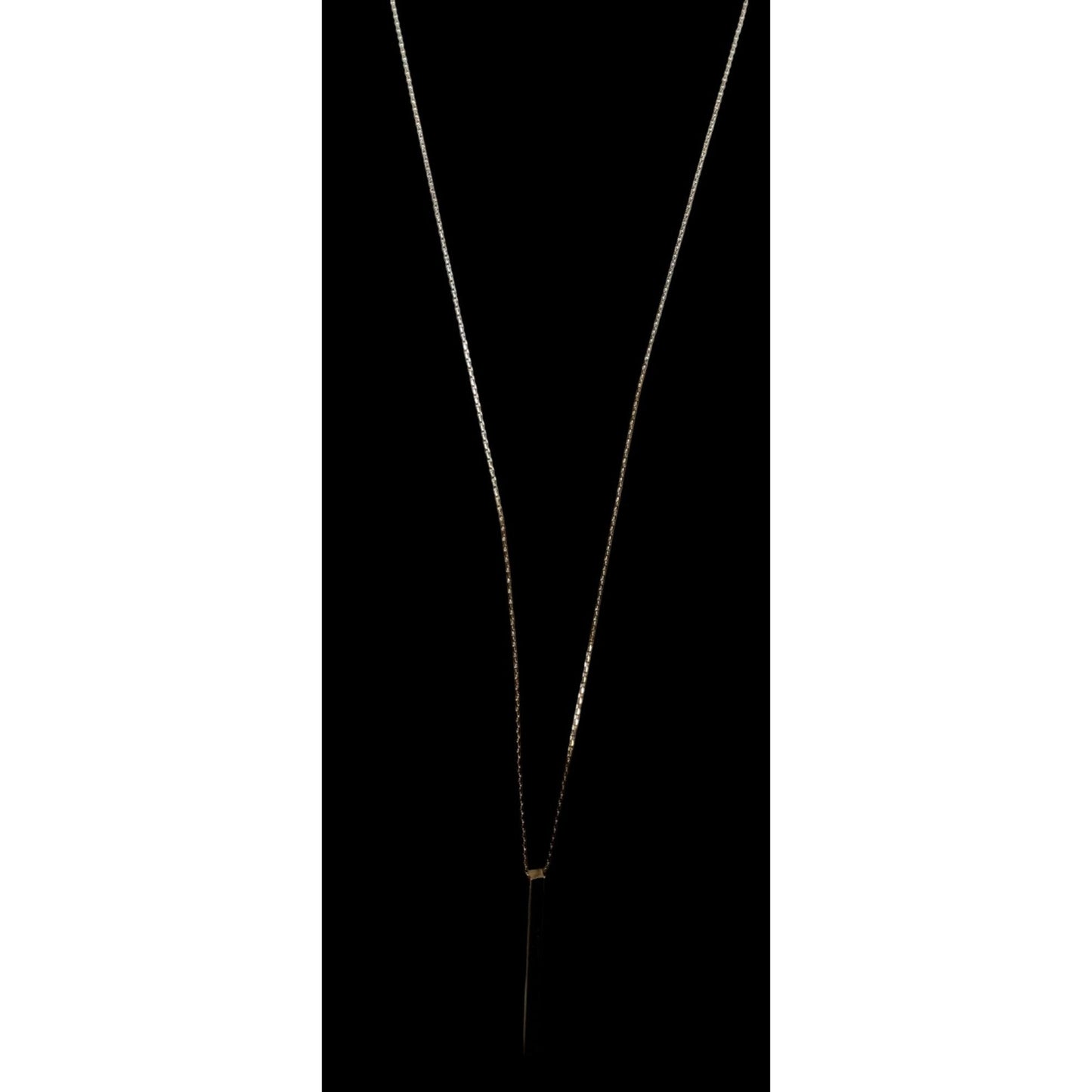 Charming Charlie Minimalist Shine Bright Pillar Necklace