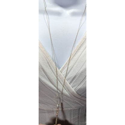 Charming Charlie Minimalist Shine Bright Pillar Necklace