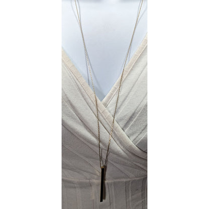 Charming Charlie Minimalist Shine Bright Pillar Necklace