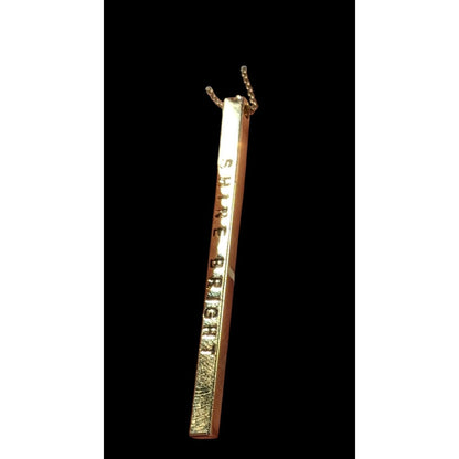 Charming Charlie Minimalist Shine Bright Pillar Necklace