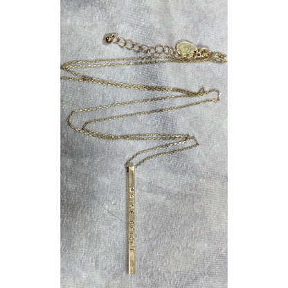 Charming Charlie Minimalist Shine Bright Pillar Necklace