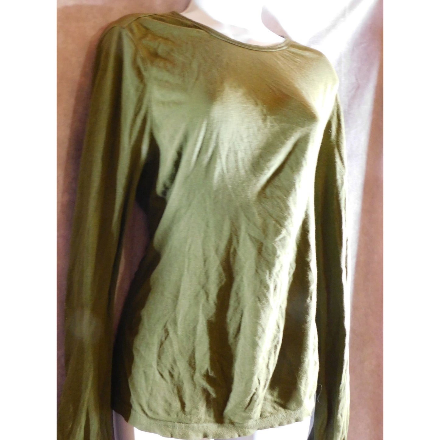 Vintage Green 90s/Y2K Route 66 Stretch Shirt