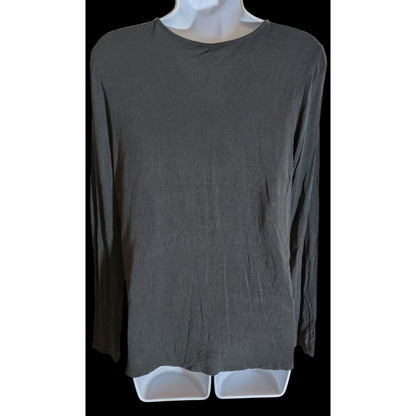 American Eagle Soft & Sexy Lace Up Top Grey Long Sleeve Medieval Lounge