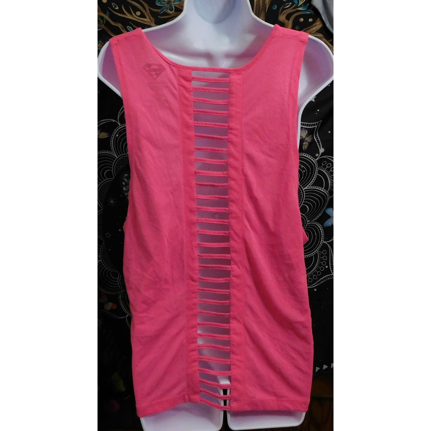 Rainbow Neon Barbiecore Superman Tank Top