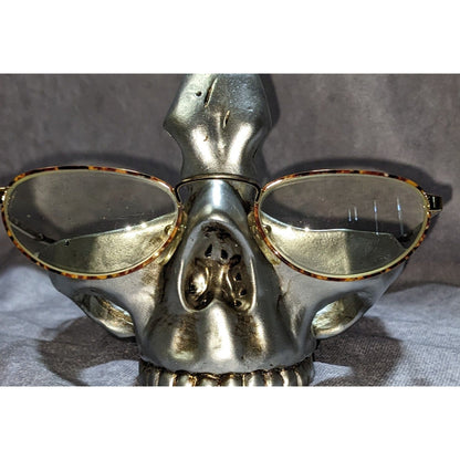 Espressioni Lady Flex Tortoise Shell Eyeglass Frames Gold Accents Made In Italy