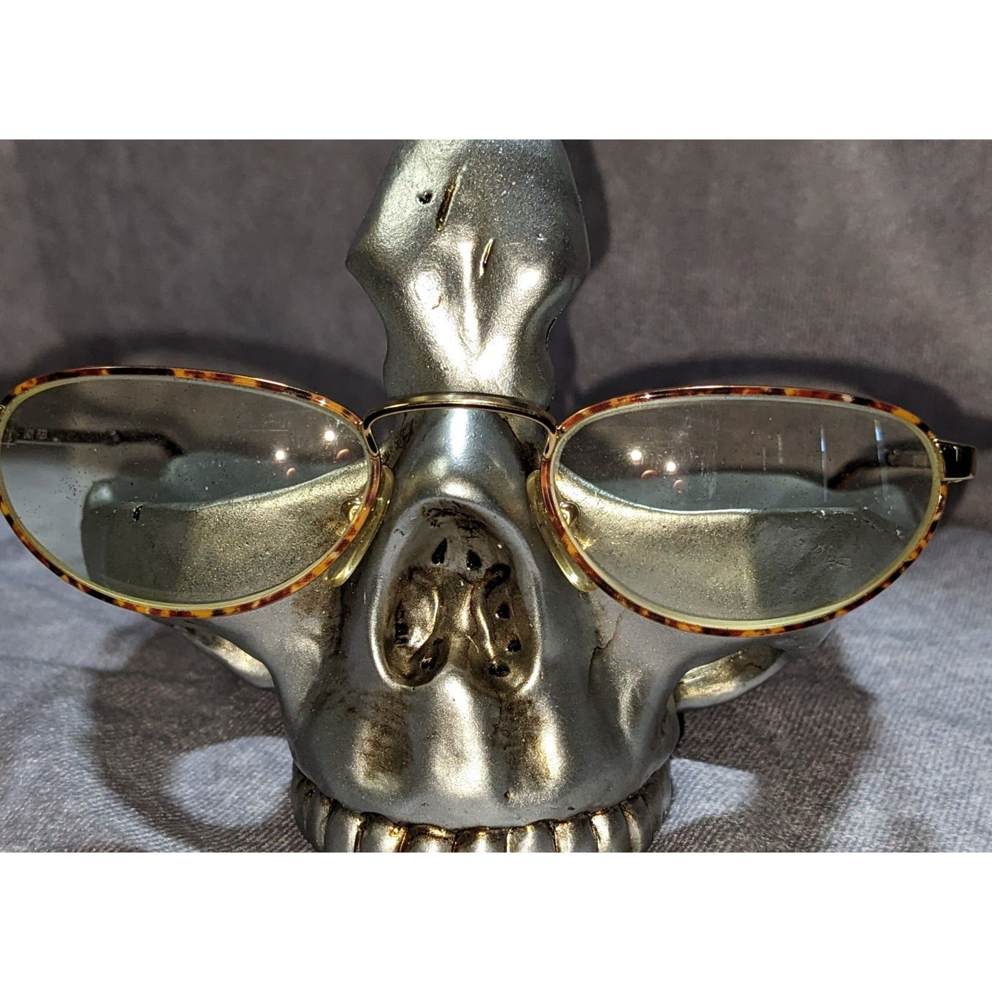 Espressioni Lady Flex Tortoise Shell Eyeglass Frames Gold Accents Made In Italy