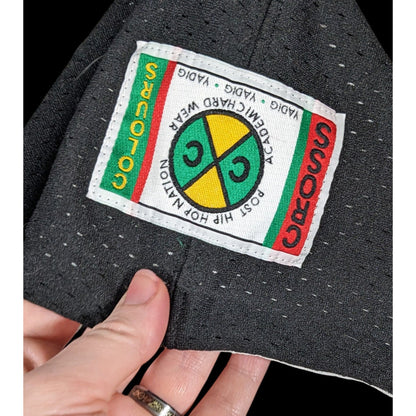 Cross Colours Black Pride Patch Black And Grey Zip Up Hoodie Size XS