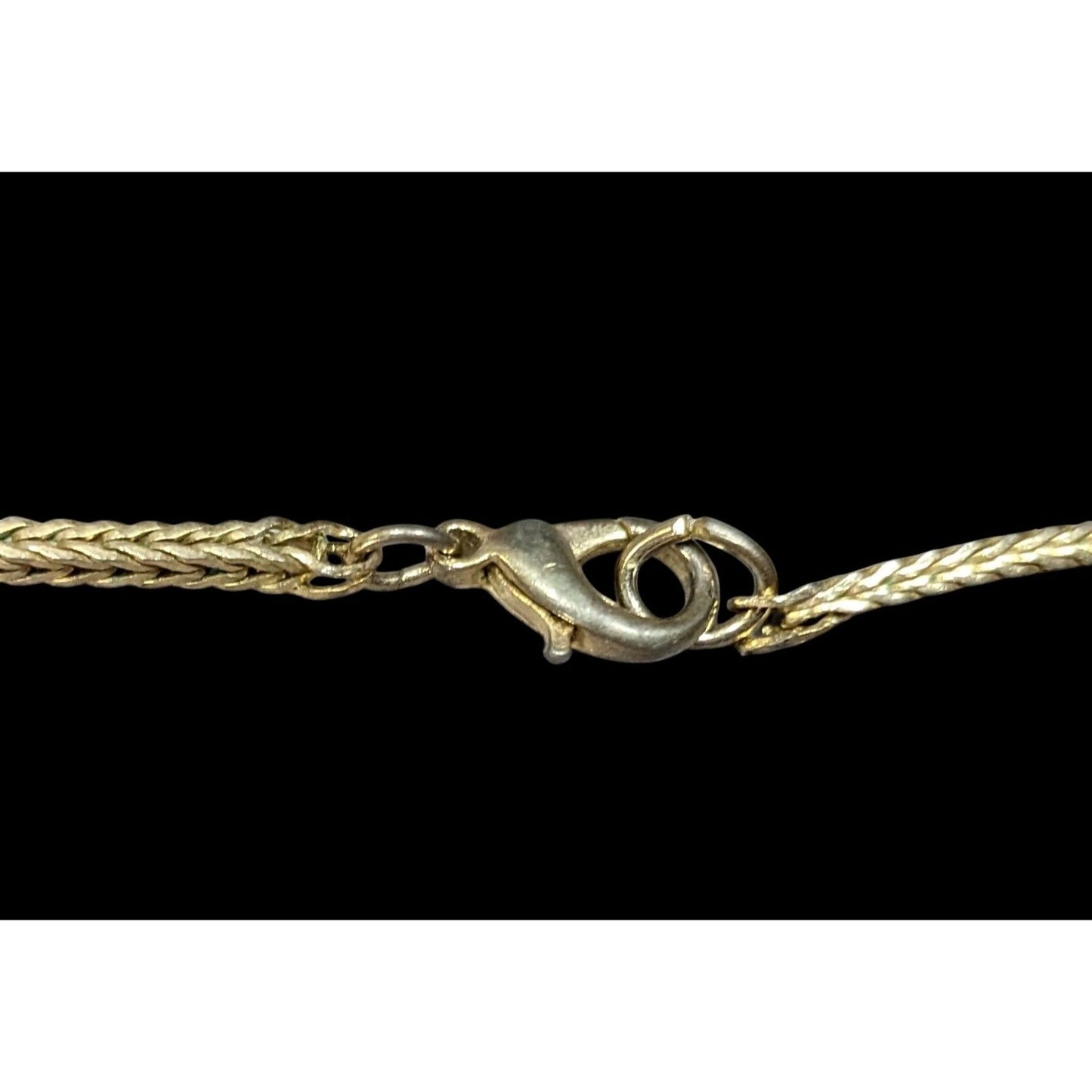 Vintage Hollow Wheat Chain Gold Tone With Lobster Clasp