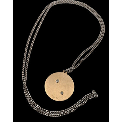 Vintage 1980s Swank Gold-Tone Nameplate Pendant Necklace "Charles" 24"