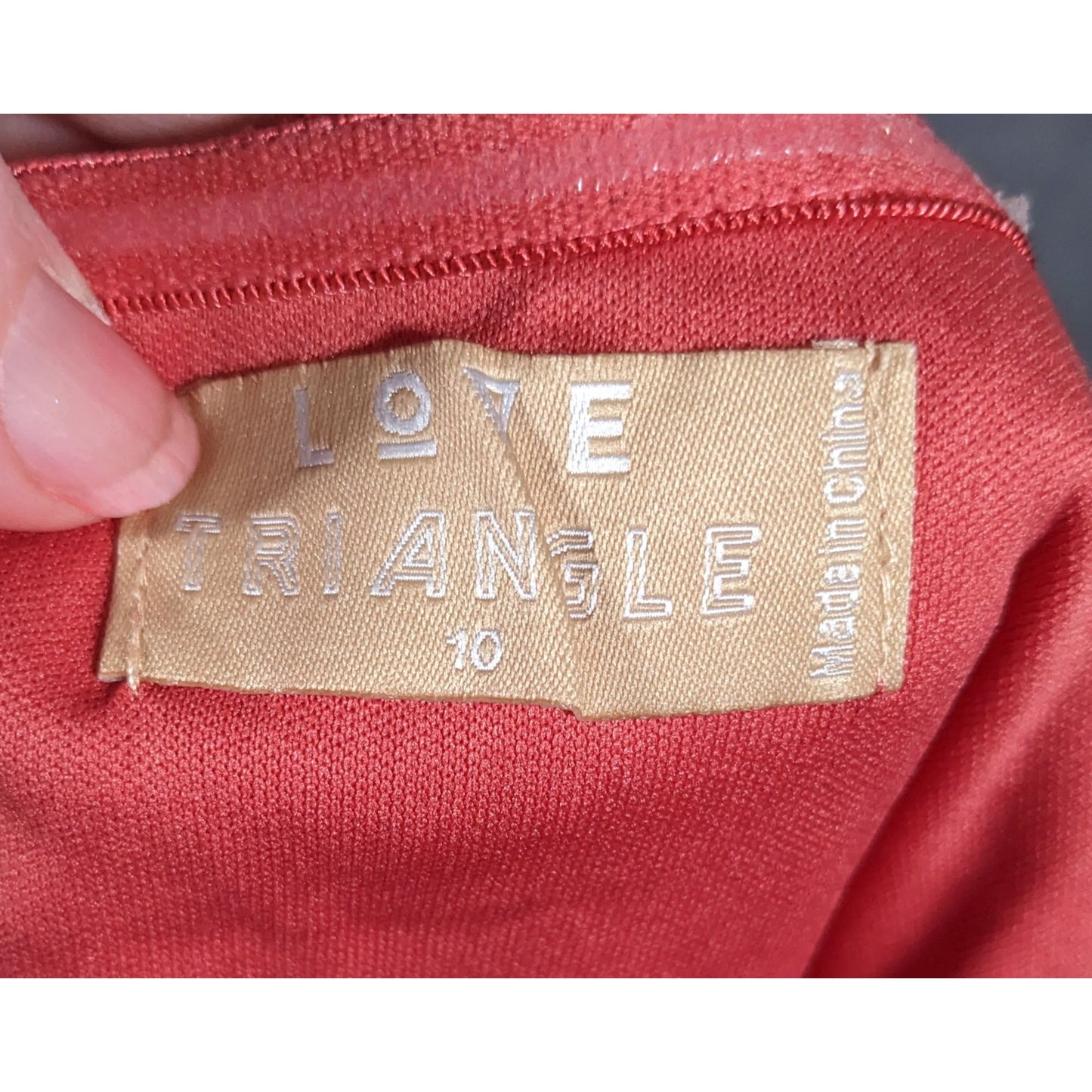 Love Triangle Coral Lace Cold Shoulder Floral Dress Size 10