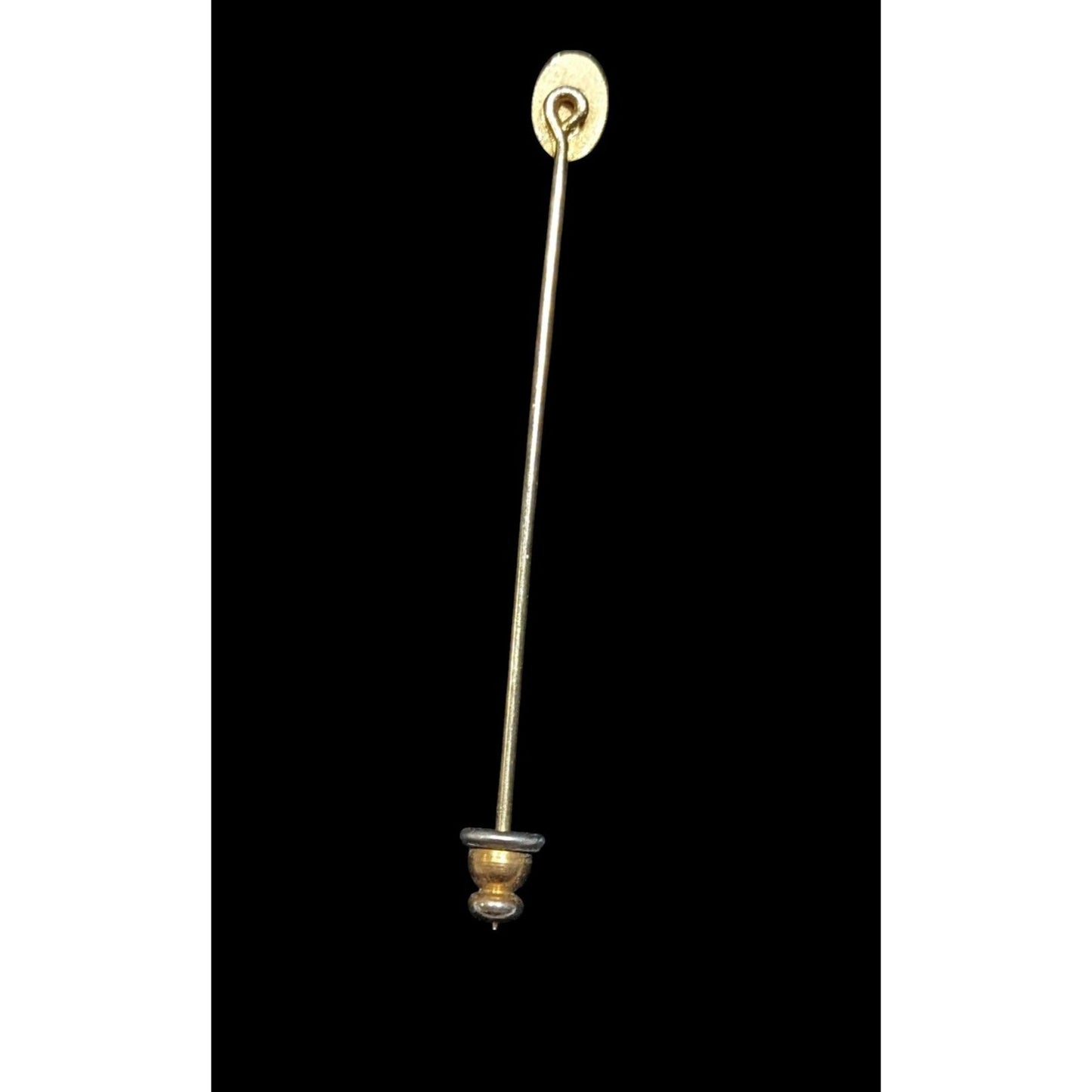 Vintage Minimalist Engravable Gold Tone Stick Pin