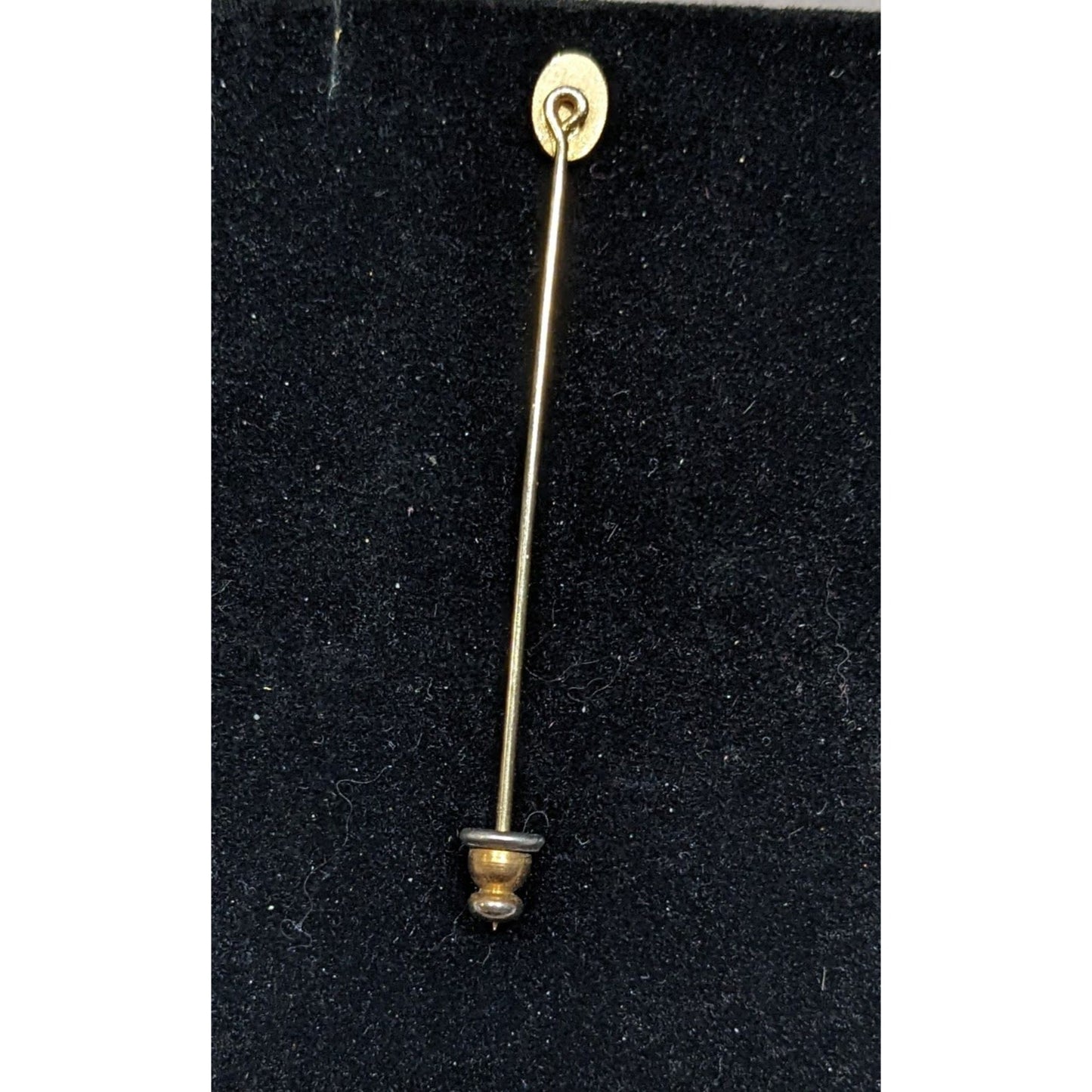 Vintage Minimalist Engravable Gold Tone Stick Pin