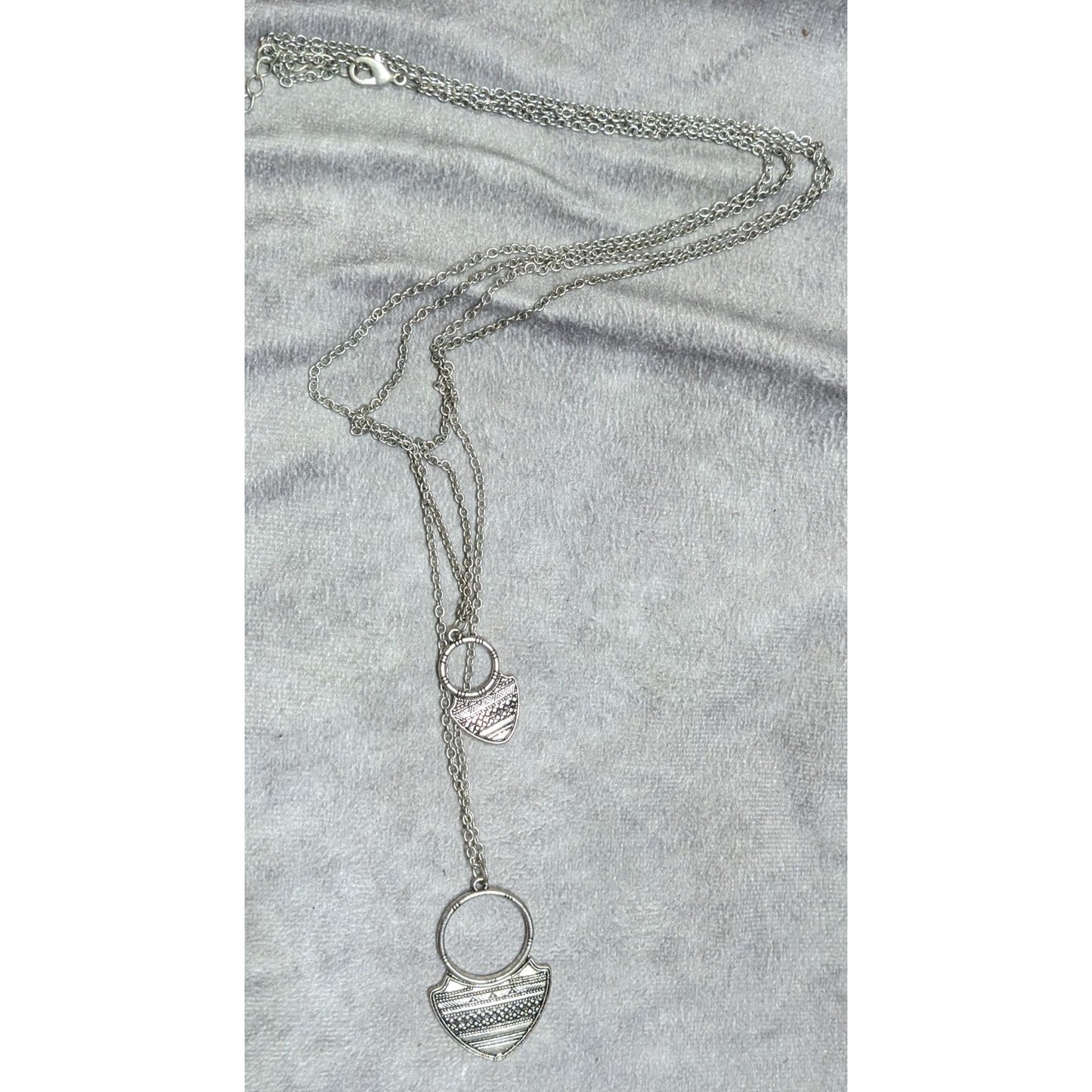 Multi Layer Tribal Shield Pendant Artisan Necklace Bohemian Statement Jewelry