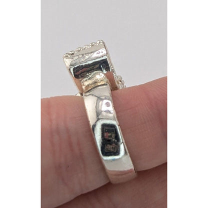 Coquette Glam Rhinestone Pave Bow Ring Size 7