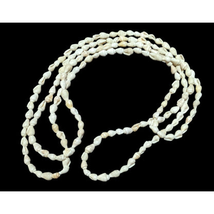 White And Cream Mini Shell Beaded Necklace