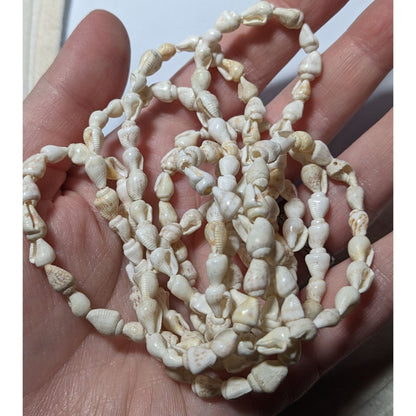 White And Cream Mini Shell Beaded Necklace