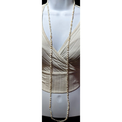 White And Cream Mini Shell Beaded Necklace