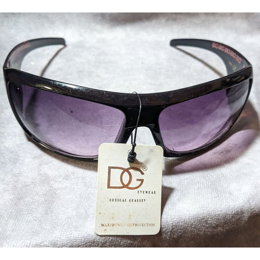 DG Brand Black With Purple Gradient Lens Sunglasses