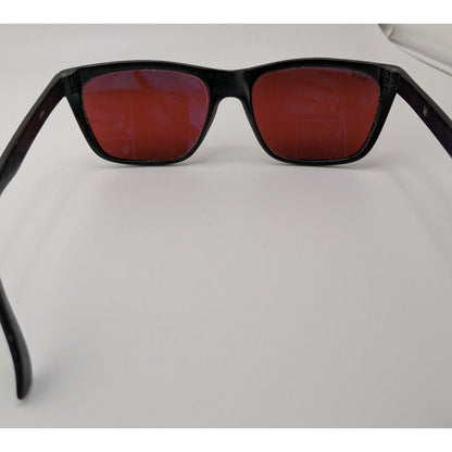 Vintage 80s Suncloud Sunglasses Made in Japan Black Red Geek Nerd Frames