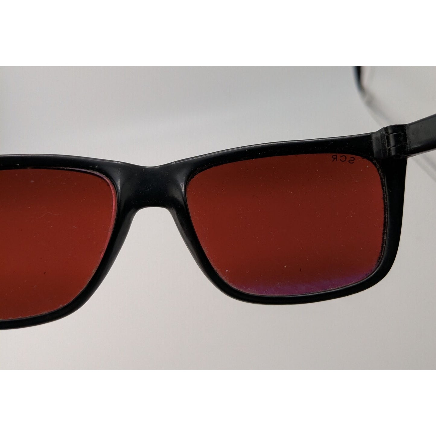 Vintage 80s Suncloud Sunglasses Made in Japan Black Red Geek Nerd Frames