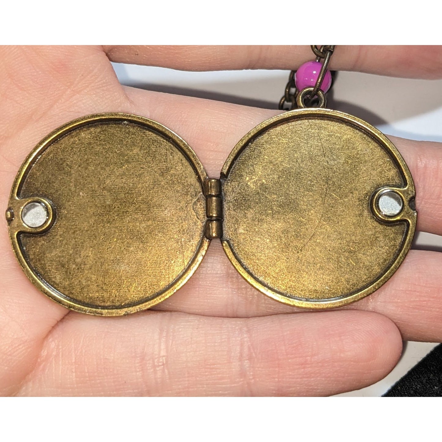 Steampunk Octopus Locket Necklace Gold Nautical Embossed Pendant