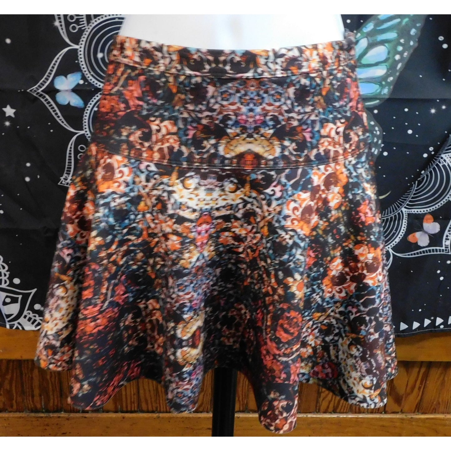 Abercrombie & Fitch Romantic Floral Skater Skirt