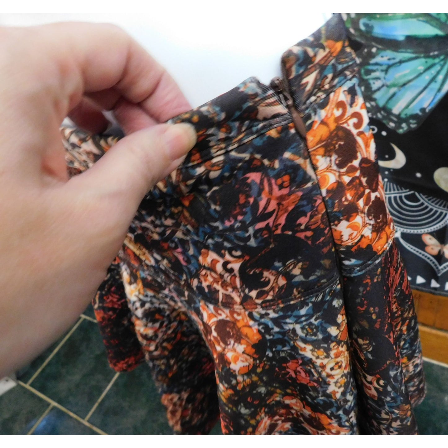 Abercrombie & Fitch Romantic Floral Skater Skirt