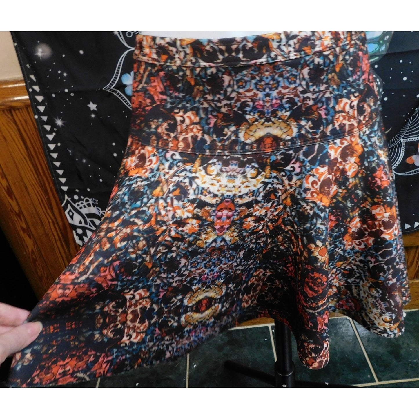 Abercrombie & Fitch Romantic Floral Skater Skirt