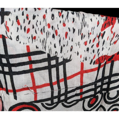 Abstract Punk Red White And Black Pashmina Scarf