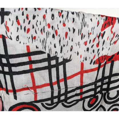 Abstract Punk Red White And Black Pashmina Scarf