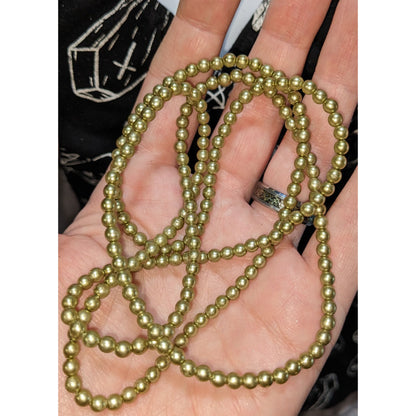 Vintage Gold-Tone Beaded Necklace
