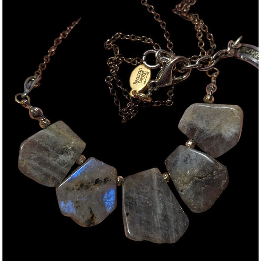 Beacoup Designs Labradorite Stone Necklace