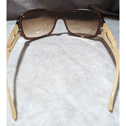 Esprit Brown And Beige Sunglasses With Teardrop Cutouts