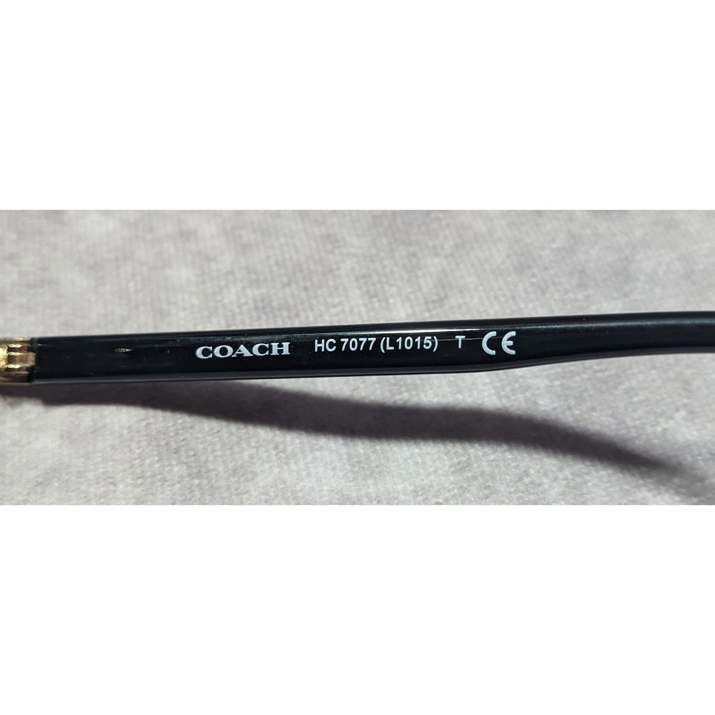 Coach Horse And Carriage Light Gold And Black Aviator Sunglasses