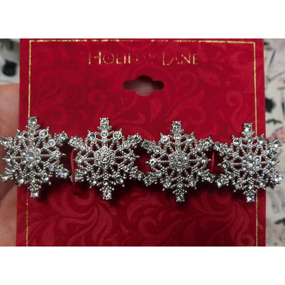 Holiday Lane Rhinestone Snowflake Bracelet