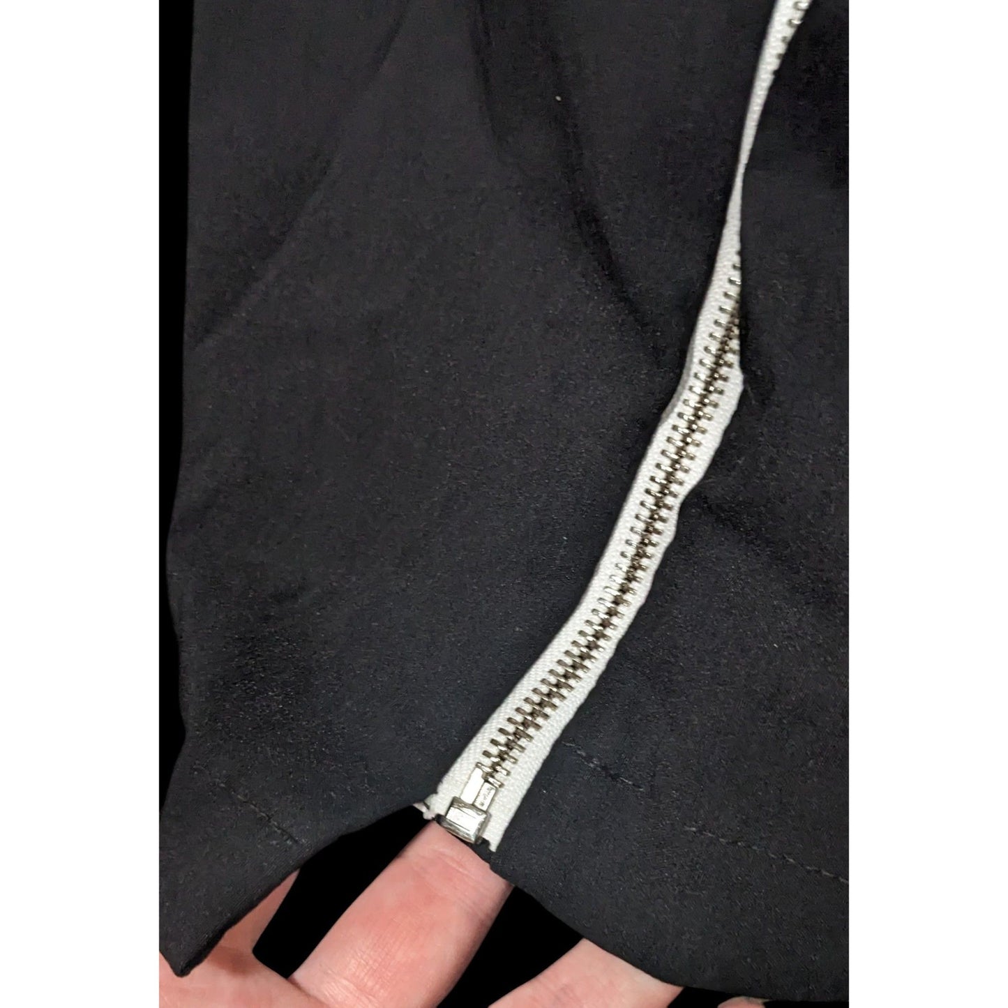 Insight Gothic Black And White Asymmetrical Knee Length Skirt Size 6