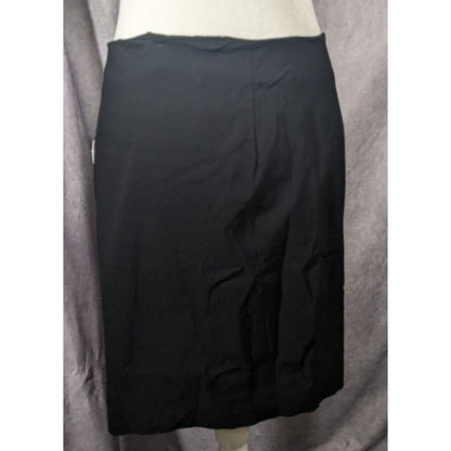 Insight Gothic Black And White Asymmetrical Knee Length Skirt Size 6