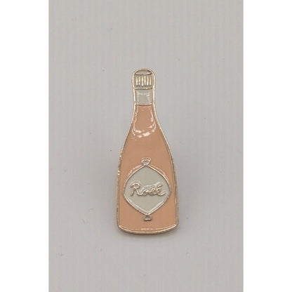 Loft Rose Wine Bottle Pink Enamel Lapel Pin