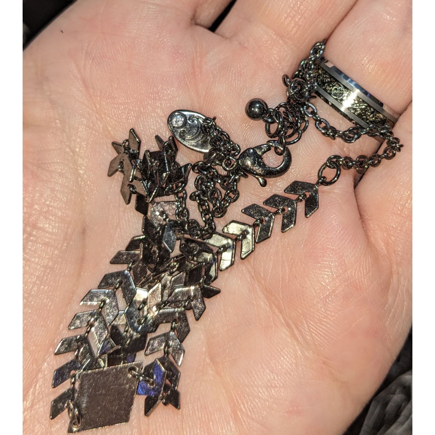 Charming Charlie Chevron Statement Necklace