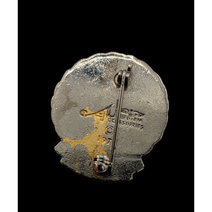 Certified Nursing Assistant Blue White And Silver Tone Brooch