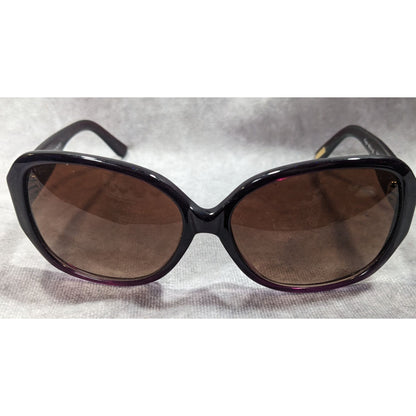 Solvari Bonita1 Purple Floral Rhinestone Retro Sunglasses