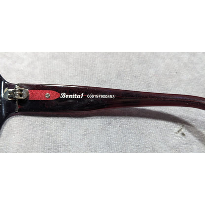 Solvari Bonita1 Purple Floral Rhinestone Retro Sunglasses