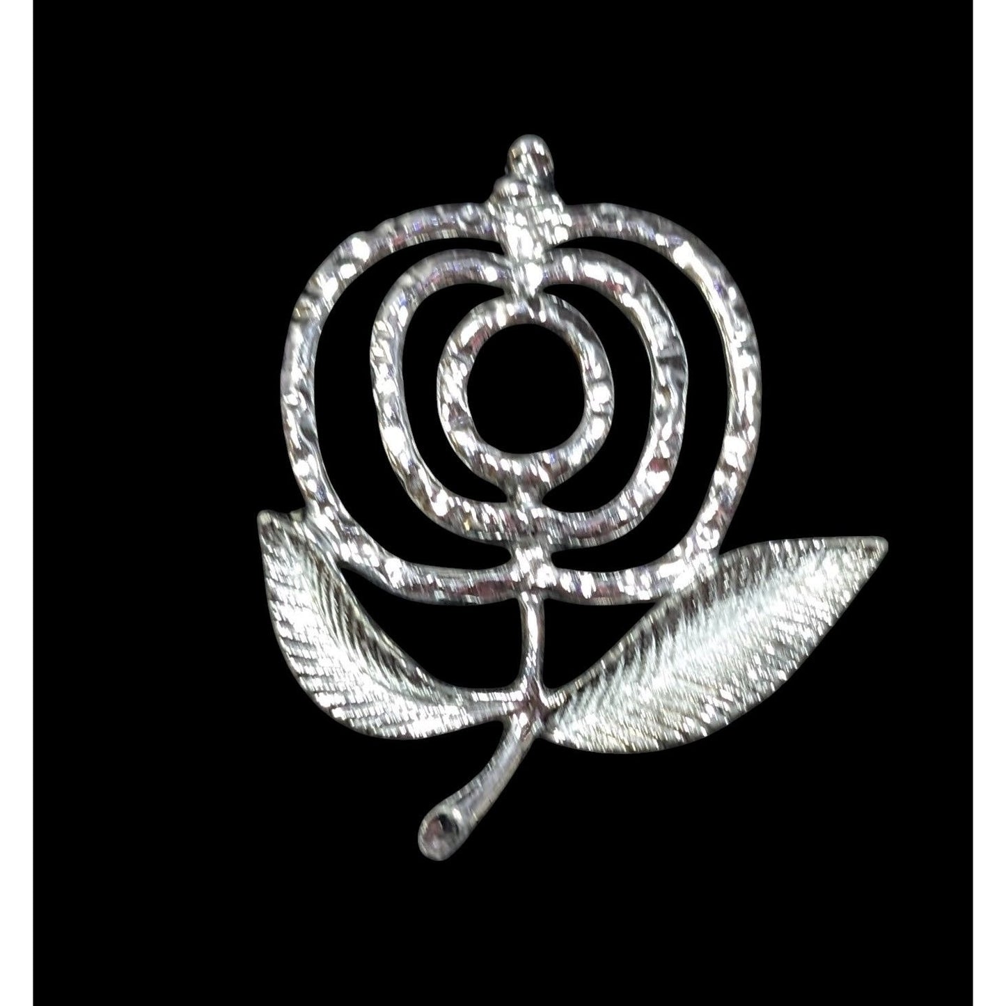 Vintage Sarah Coventry Silver Tone Flower Brooch