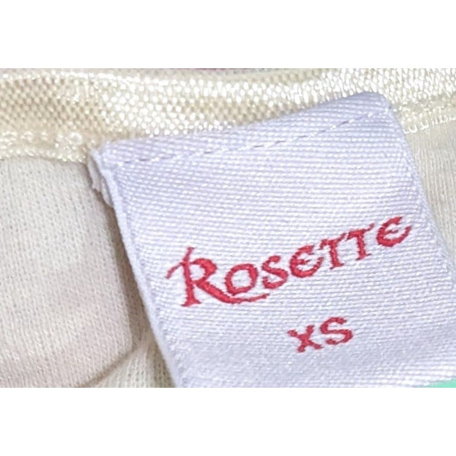 Rosette Cream Casual Sleeveless Cotton Top