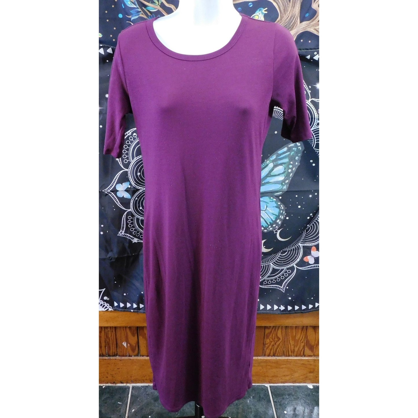 LuLaRoe Purple Midi Length Casual Dress